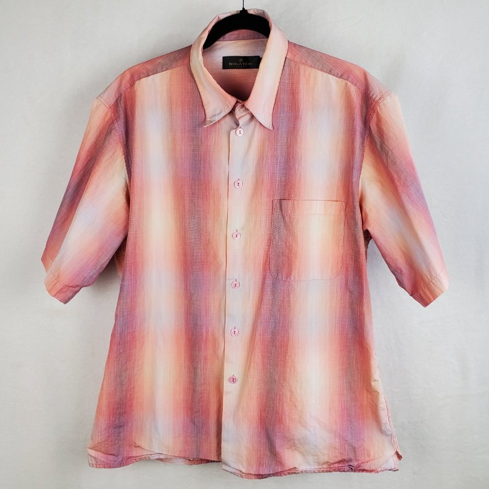 Bugatchi Uomo Shirt Button-Down  Size L